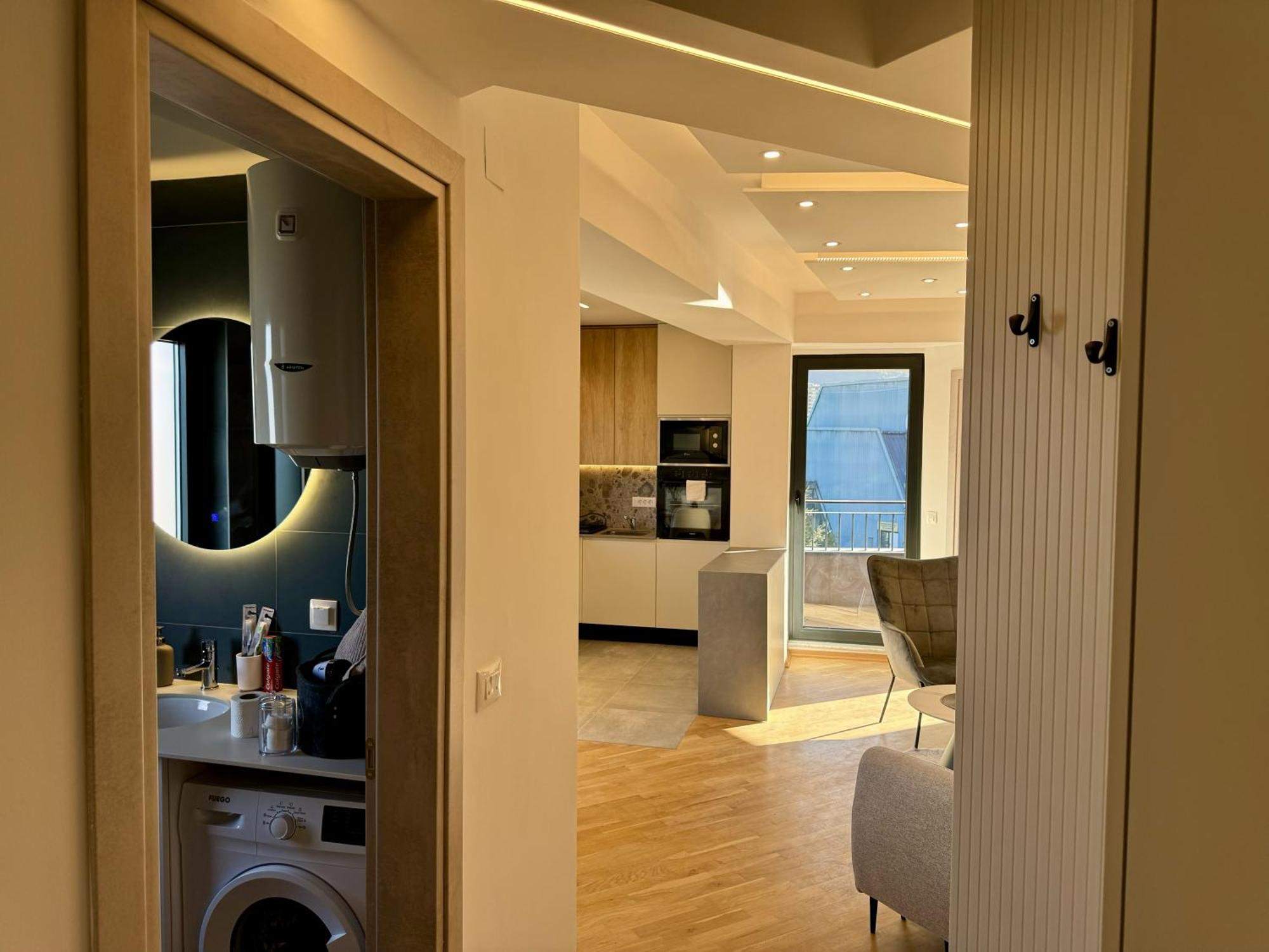 Maria Luxury Apartment Skopje Bagian luar foto